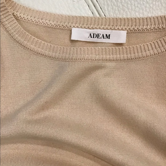 🛑 STOP! SOLD! ADEAM pale peach  button sleeve top - Picture 6 of 8
